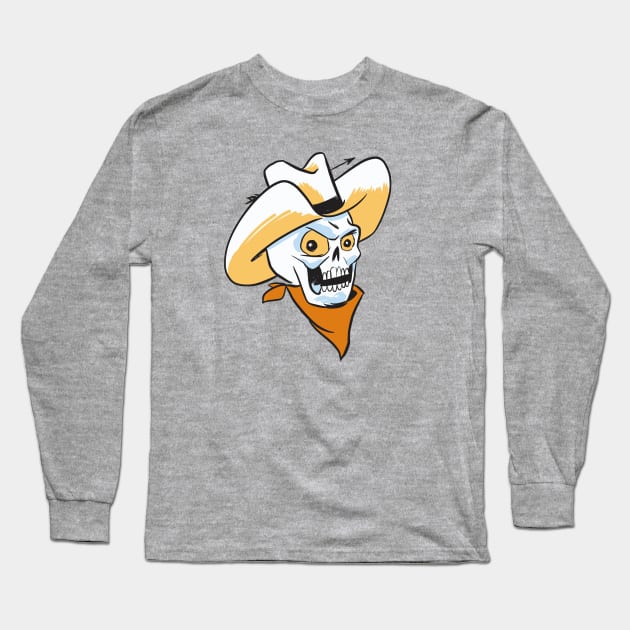 Undead Cowboy Long Sleeve T-Shirt by sombreroinc